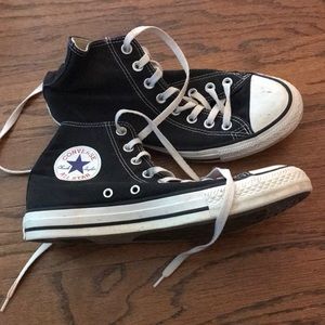 black high top converse